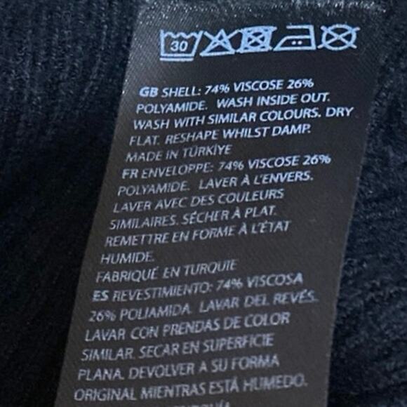 NA-KD Women's Black Rib Knit Long Sleeve Crew Neck Slim Fit Sweater Top Size S - Picture 4 of 4